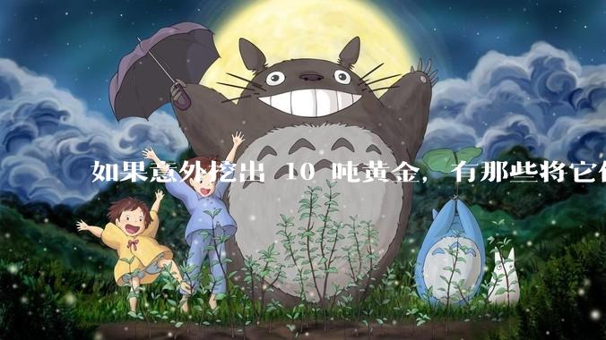 如果意外挖出 10 吨黄金，有那些将它们洗白、正常使用的方法？