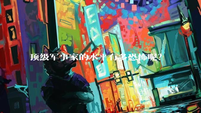 顶级军事家的水平有多恐怖呢？