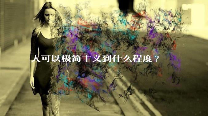 人可以极简主义到什么程度?